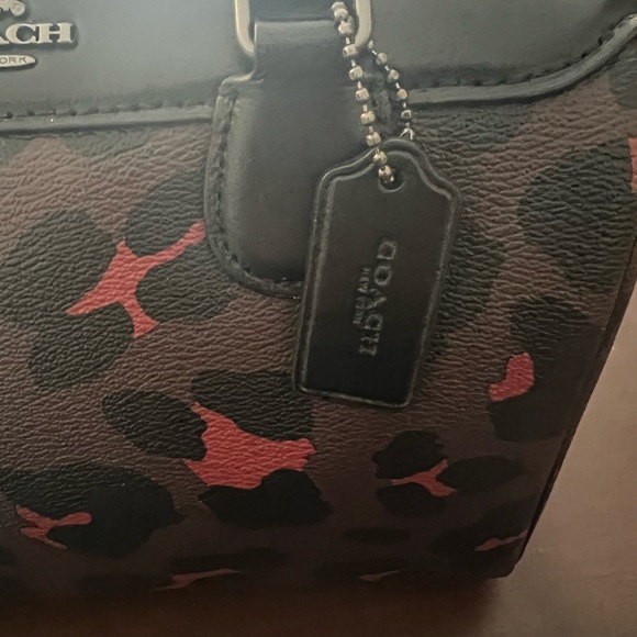 Coach Cross Grain Mini Bennett Satchel blackoxblood hand bag - Picture 4 of 12